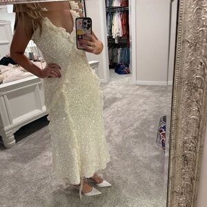 Bardot Marsella Ruffle Sequin Dress